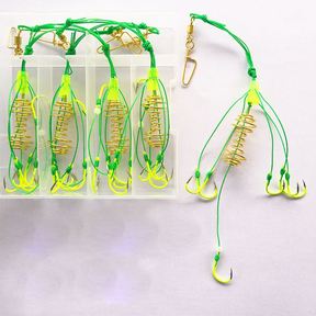 Chuveirinho Para Pesca Kit COM 4 UNID Com 6 Anzóis Cada