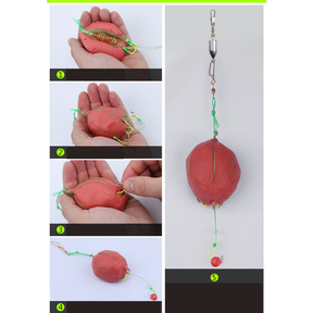 Chuveirinho Para Pesca Kit COM 4 UNID Com 6 Anzóis Cada