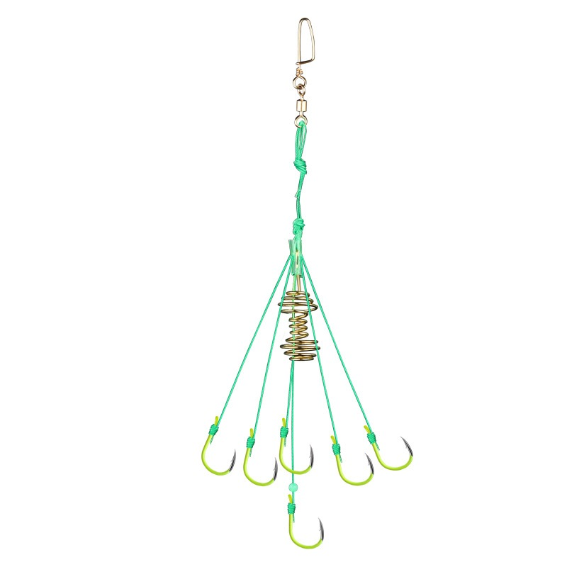 Chuveirinho Para Pesca Kit COM 4 UNID Com 6 Anzóis Cada