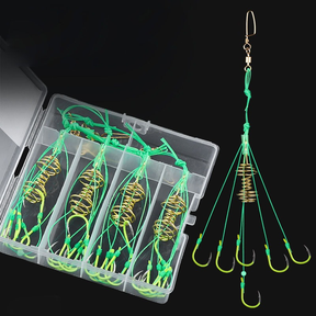 Chuveirinho Para Pesca Kit COM 4 UNID Com 6 Anzóis Cada