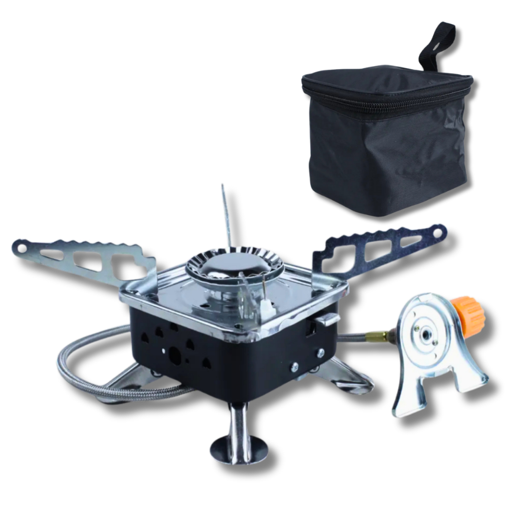Fogareiro Portátil Átomo Dobrável Fogão a Gás Nautika Camping Ignição Automática