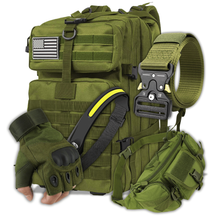 Militar Mochila Cinto Lanterna De Cabeça Luva Tatica Impermeavel Caça Camping Acampamento
