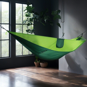 Rede De Dormir Casal 300kg Lazer Camping Selva Nylon 210t Rede Descanso