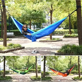 Rede De Dormir Casal 300kg Lazer Camping Selva Nylon 210t Rede Descanso