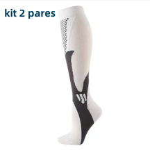Kit 2 pares de meias esportivas de futebol, corrida, ciclismo profissional, treinamento funcional, voleibol, montanhismo