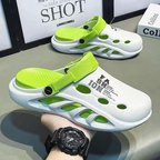 Sandálias De Verão Masculinas Novos Sapatos De Praia Estilo Casais Vestir-Se De Duas Calças De Banho