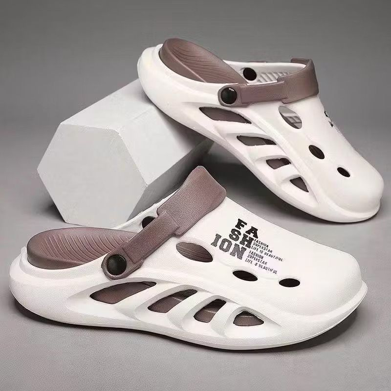 Sandálias De Verão Masculinas Novos Sapatos De Praia Estilo Casais Vestir-Se De Duas Calças De Banho