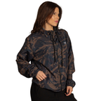 Jaqueta Corta Vento Feminina Impermeável Camuflada Com Capuz Dulk