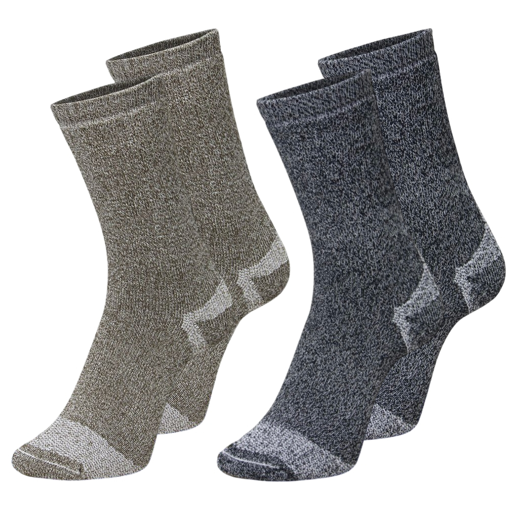 2X Pares Meia Coolmax Trekking Trilha Caminhada Coturno - Selene Ref 4025