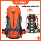 Mochila impermeável para caminhadas ao ar livre 70Litros Viagem Camping