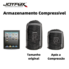 Saco De Dormir Térmico Casal Ou Solteiro Patchworkable Lavável À Máquina Set 2 Ultralight Joyfox -1,5ºc À -3,5ºc Camping