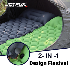 Colchão Inflável Automático De Casal Sleeping Pad Ar Externo Portátil De Acampamento 190 *120*5 Cm Com Travesseiro