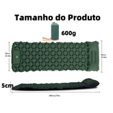 Colchão Inflável Automático De Casal Sleeping Pad Ar Externo Portátil De Acampamento 190 *120*5 Cm Com Travesseiro