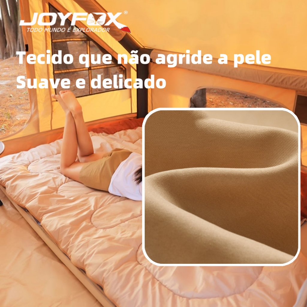 Saco De Dormir Térmico Casal Ou Solteiro Patchworkable Lavável À Máquina Set 2 Ultralight Joyfox -1,5ºc À -3,5ºc Camping