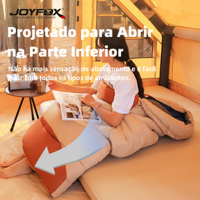 Saco De Dormir Térmico Casal Ou Solteiro Patchworkable Lavável À Máquina Set 2 Ultralight Joyfox -1,5ºc À -3,5ºc Camping