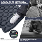 Colchão Inflável Almofada De Dormir Autoinflável Para Acampamento 190cm