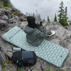 Colchão Inflável Almofada De Dormir Autoinflável Para Acampamento 190cm