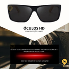 Óculos de Sol Madeira Bambu Premium Masculino Quadrado Verão