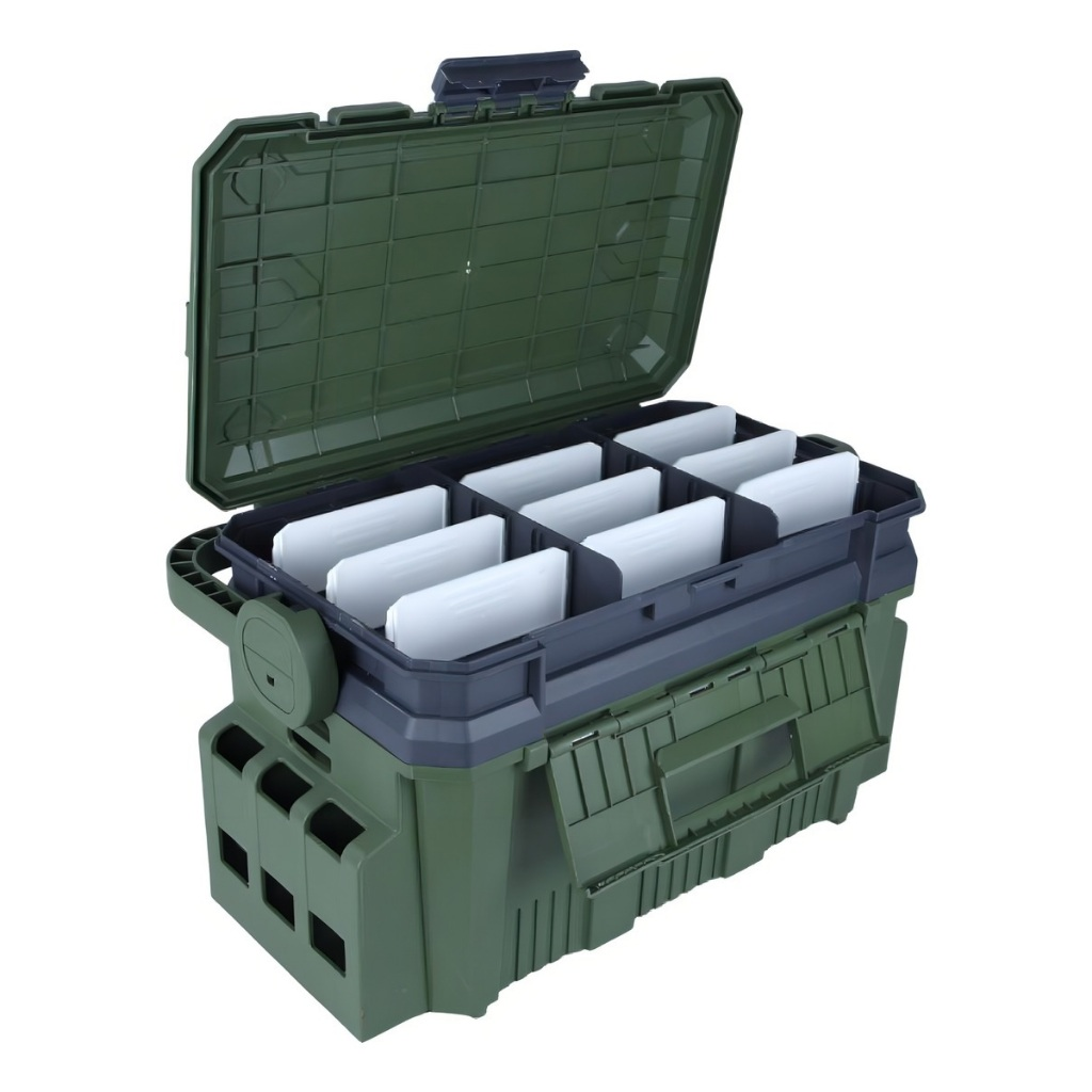 Caixa de Pesca Amplo Espaço Com Estojo e Divisórias Pesca Brasil