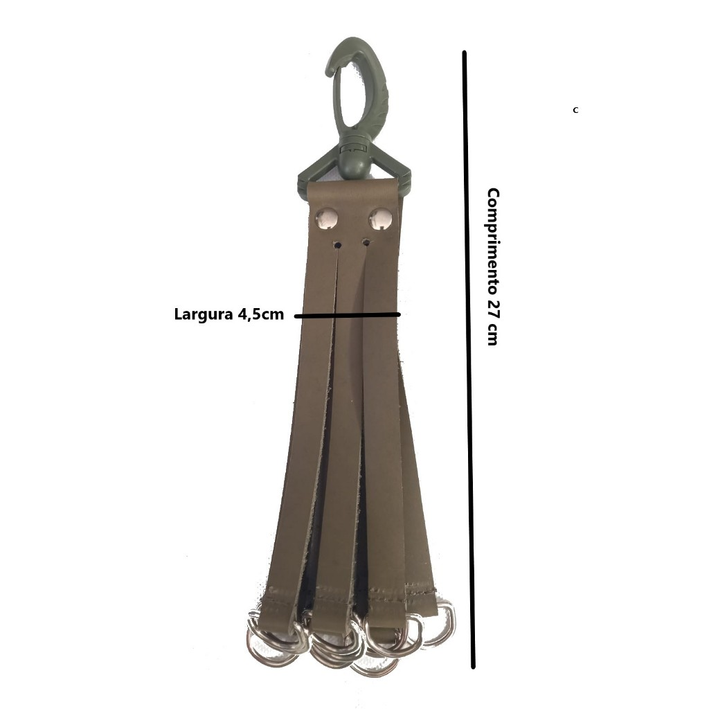 Pindurico para Caça em Couro - Cor Verde