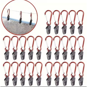 Prendedor + mosquetão junto 1 pç valor referente , prender produtos de pesca camping trabalho em casa