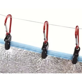 Prendedor + mosquetão junto 1 pç valor referente , prender produtos de pesca camping trabalho em casa