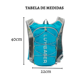 Mochila Colete Hidratação Squeeze Ciclismo Impermeável Resistente Corrida Maratona Trilha Splash