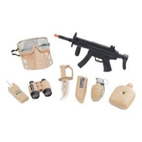 Kit Brinquedo Policial com Rifle e Acessórios para criança