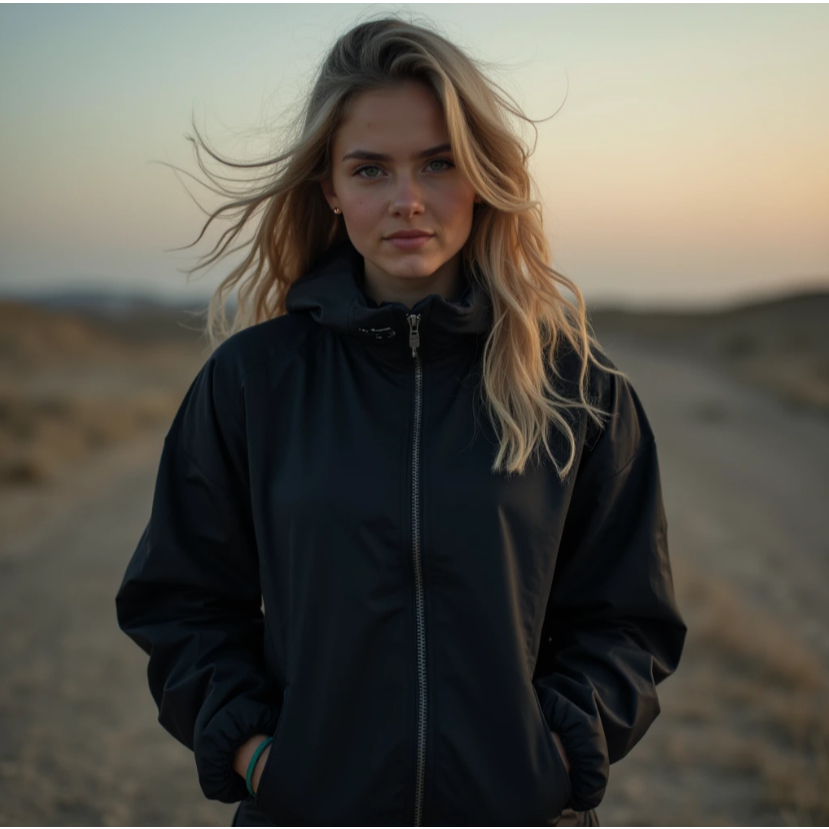 KIT 2 Jaqueta Corta Vento Forrado Premium Com Capuz Liso Casaco Blusão Feminino