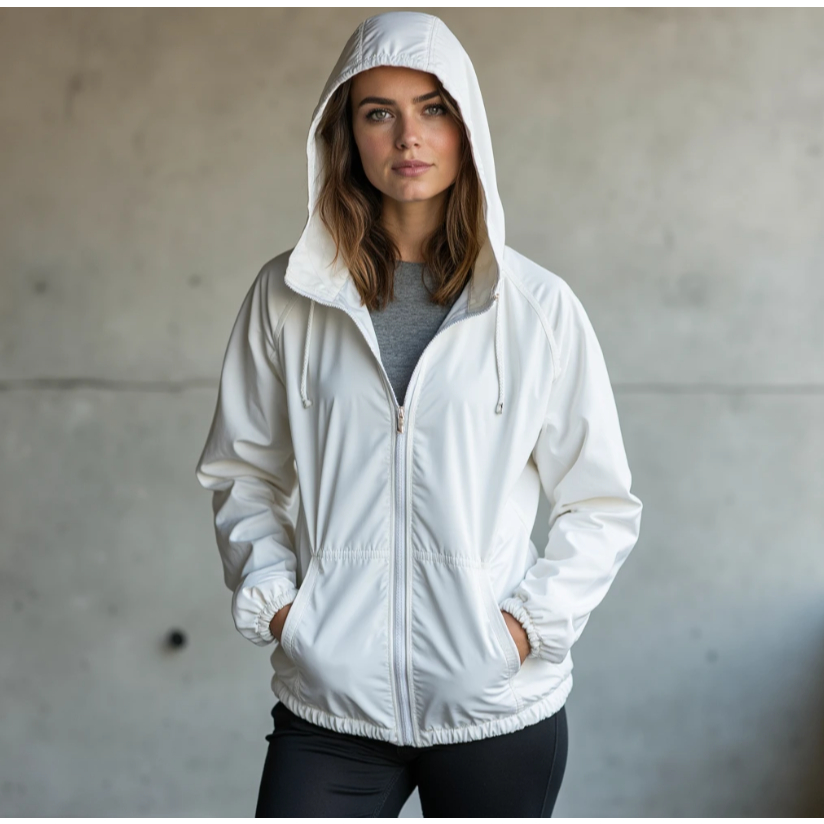 KIT 2 Jaqueta Corta Vento Forrado Premium Com Capuz Liso Casaco Blusão Feminino