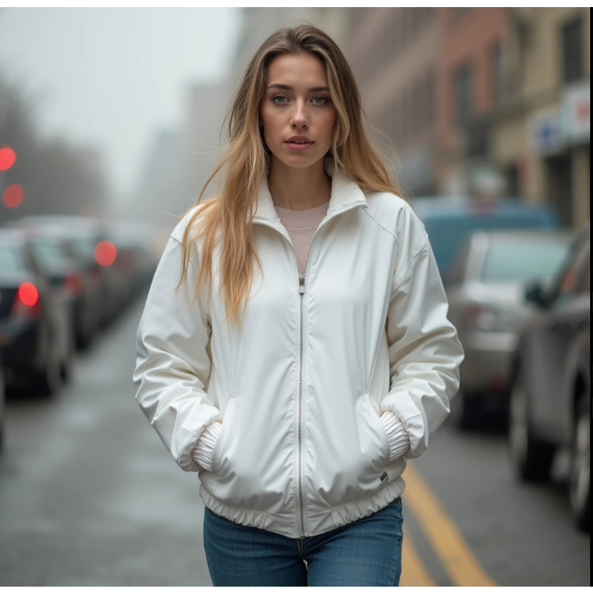 KIT 2 Jaqueta Corta Vento Forrado Premium Com Capuz Liso Casaco Blusão Feminino