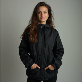 KIT 2 Jaqueta Corta Vento Forrado Premium Com Capuz Liso Casaco Blusão Feminino