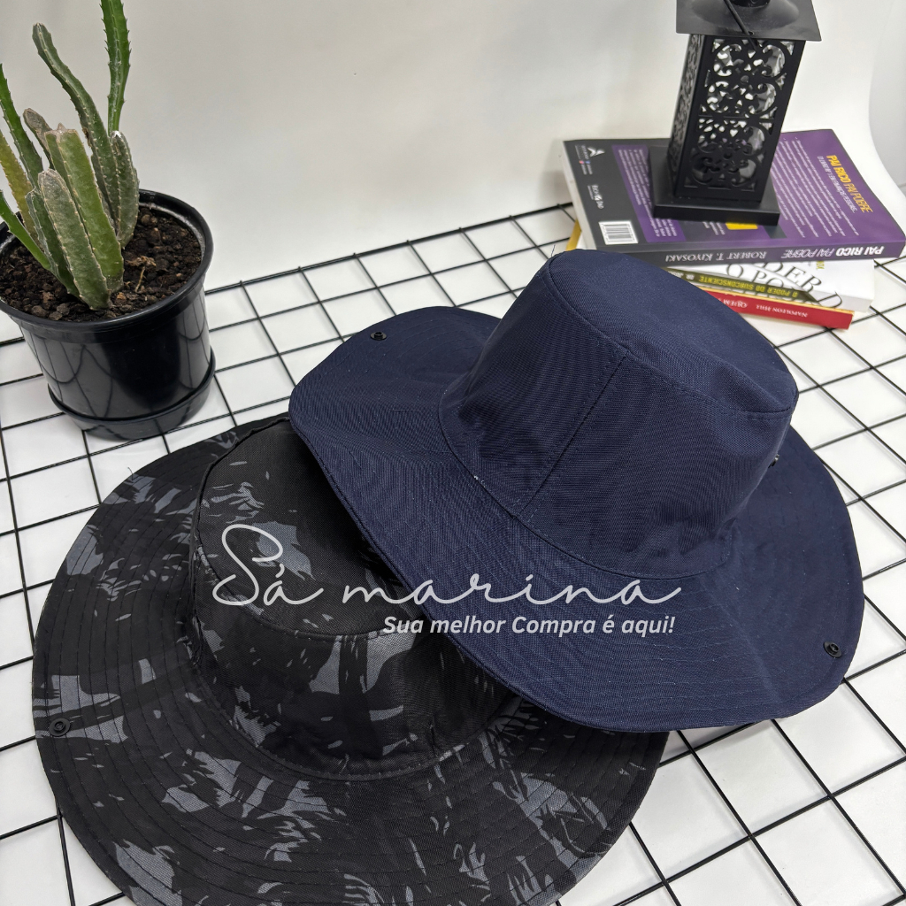 Kit 10 Chapéu Camping Pescador Australiano Varias Cores SEM SAIA