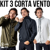 Kit 3 peças Jaqueta Corta Vento para Homem PREMIUM