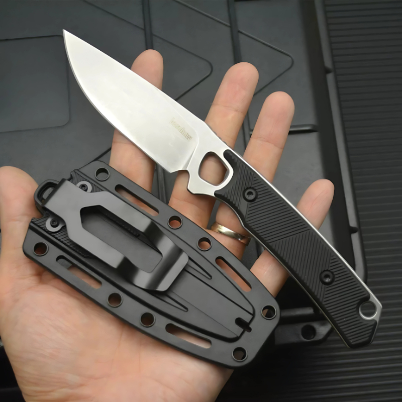 Faca Outdoor Full-Tang com Bainha - Ideal para Pesca e Camping