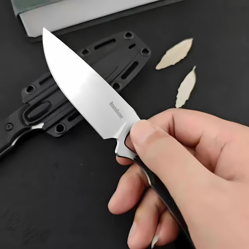 Faca Outdoor Full-Tang com Bainha - Ideal para Pesca e Camping