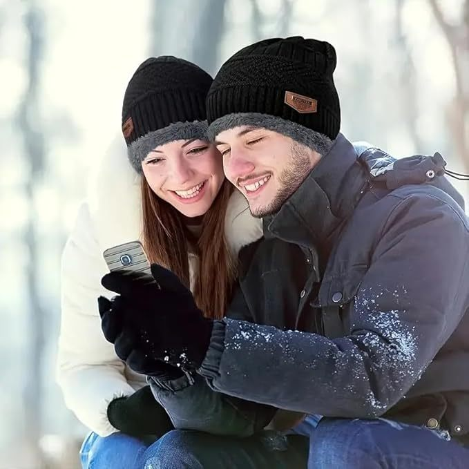 Kit roupa térmica segunda pele unisex para inverno forrada e quentinha com touca, cachecol e luva