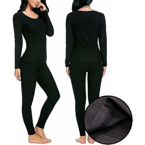 Kit roupa térmica segunda pele unisex para inverno forrada e quentinha com touca, cachecol e luva