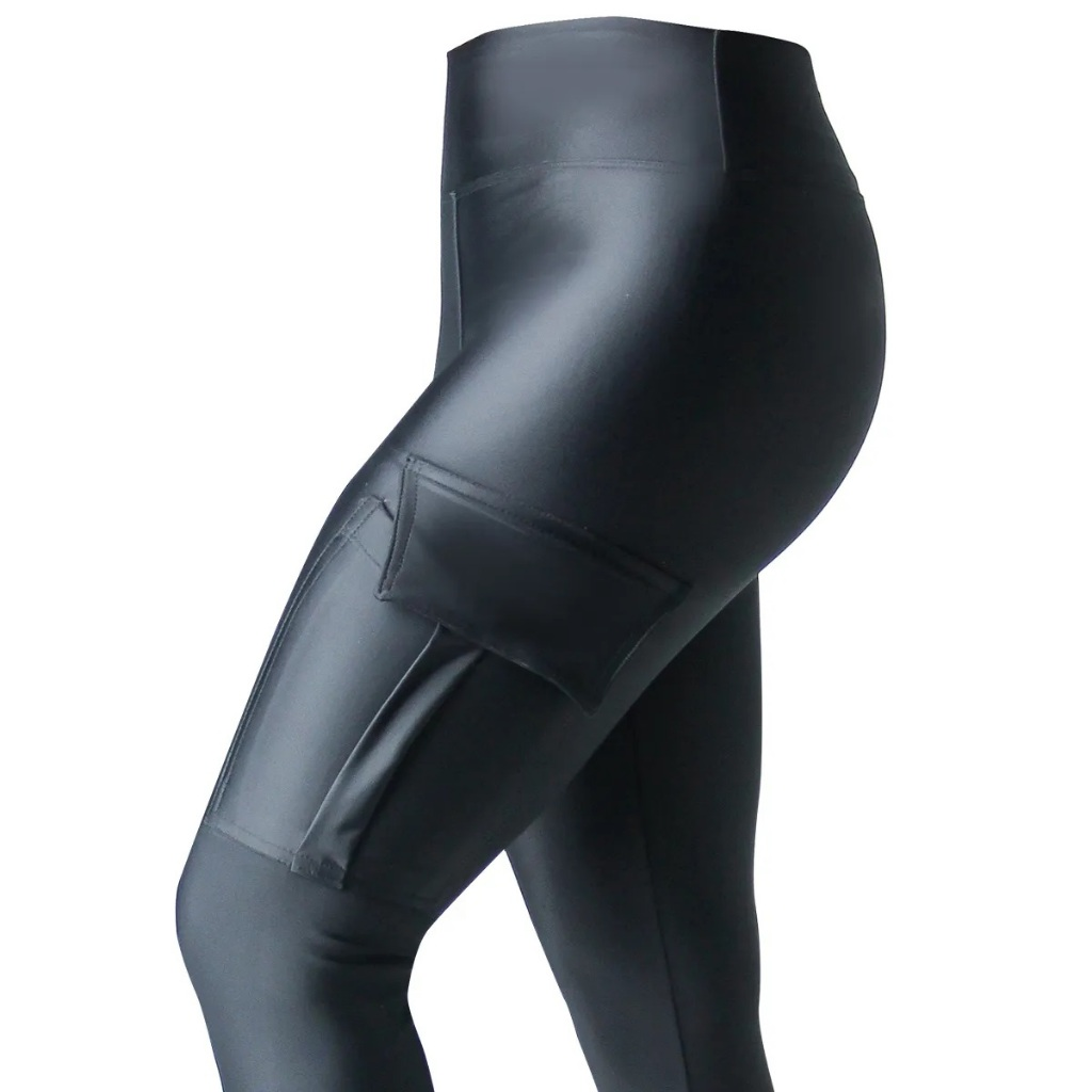Calça Legging Para Pesca Esportiva Camping Atividades Esportivas Ar Livre Feminina Sports Mar Negro