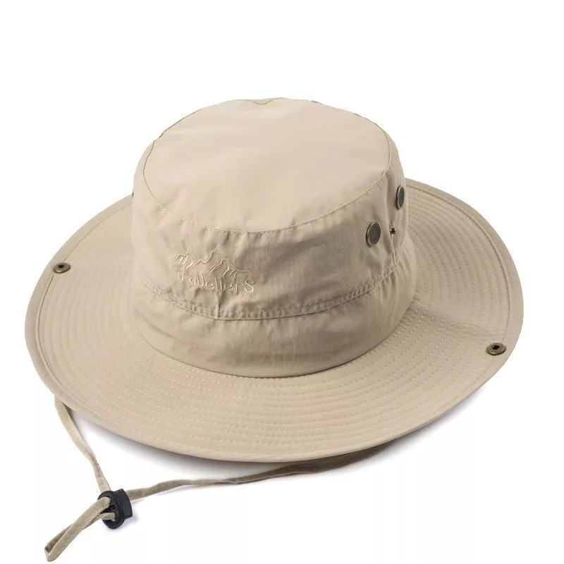 Chapéu Australiano Pescador Esportivo Camping Telado Respirável Pesca Aba Ajustável ref: MYK006