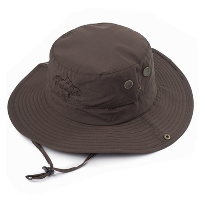 Chapéu Australiano Pescador Esportivo Camping Telado Respirável Pesca Aba Ajustável ref: MYK006