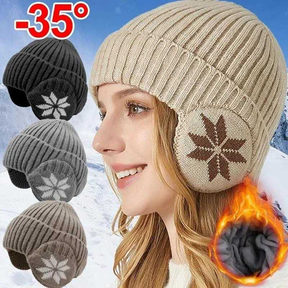 Touca Adultos Integrado Earmuffs Proteção De Ouvido Inverno À Prova De Vento Ao Ar Livre Earflap Grosso
