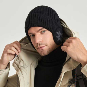 Touca Adultos Integrado Earmuffs Proteção De Ouvido Inverno À Prova De Vento Ao Ar Livre Earflap Grosso