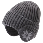 Touca Adultos Integrado Earmuffs Proteção De Ouvido Inverno À Prova De Vento Ao Ar Livre Earflap Grosso