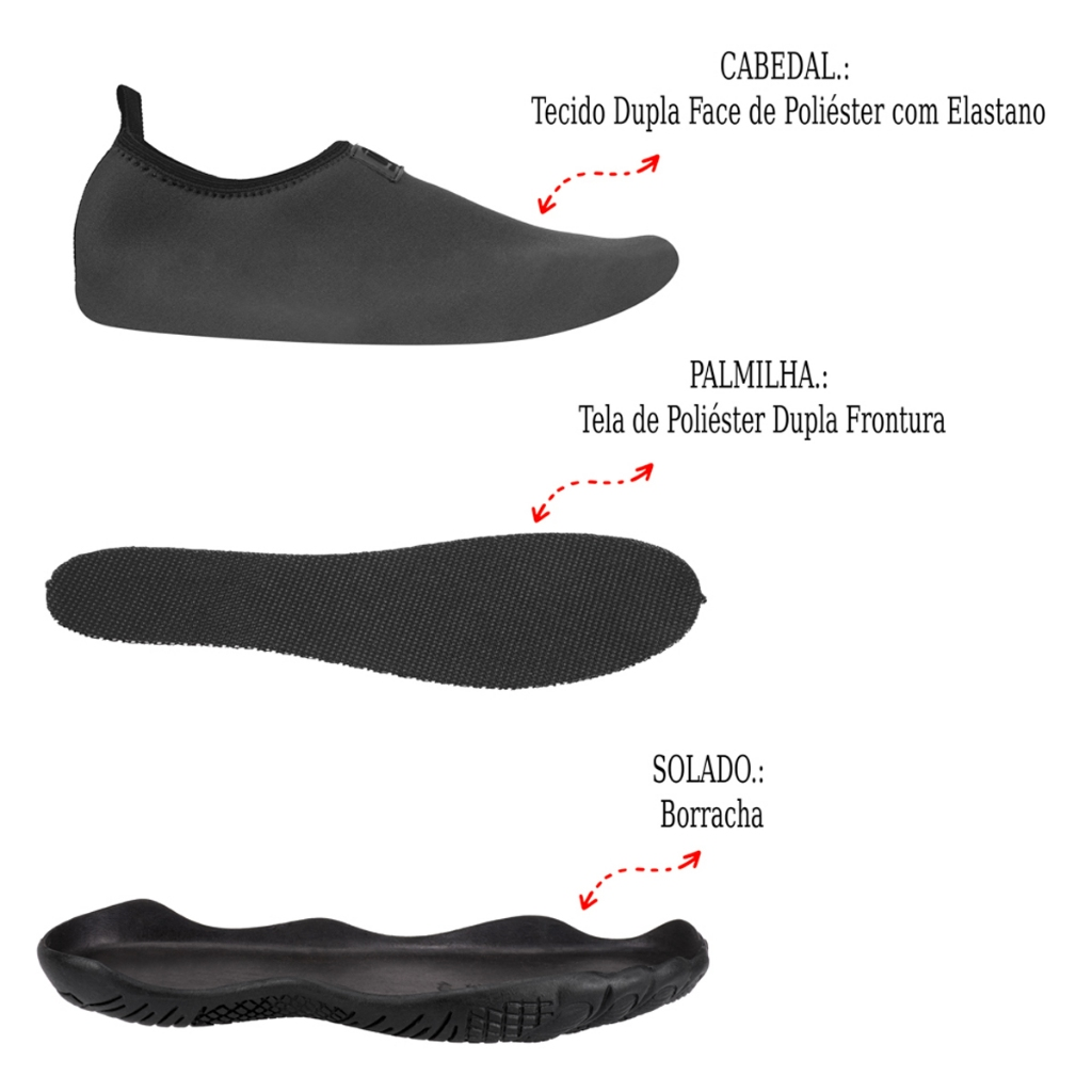 Sapatilha Aquática Pesca Praia Cachoeira Aventura Leve Confortável Antiderrapante