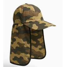 Bone Com Protetor De Nuca Proteção Solar Camuflado Para Pescador Camping Acampar