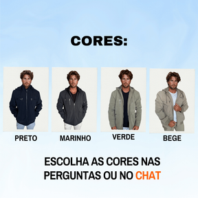 Casaco Corta Vento Jaqueta Masculina Sarja Impermeável