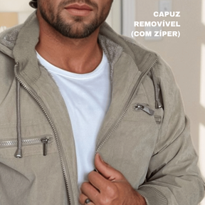 Casaco Corta Vento Jaqueta Masculina Sarja Impermeável
