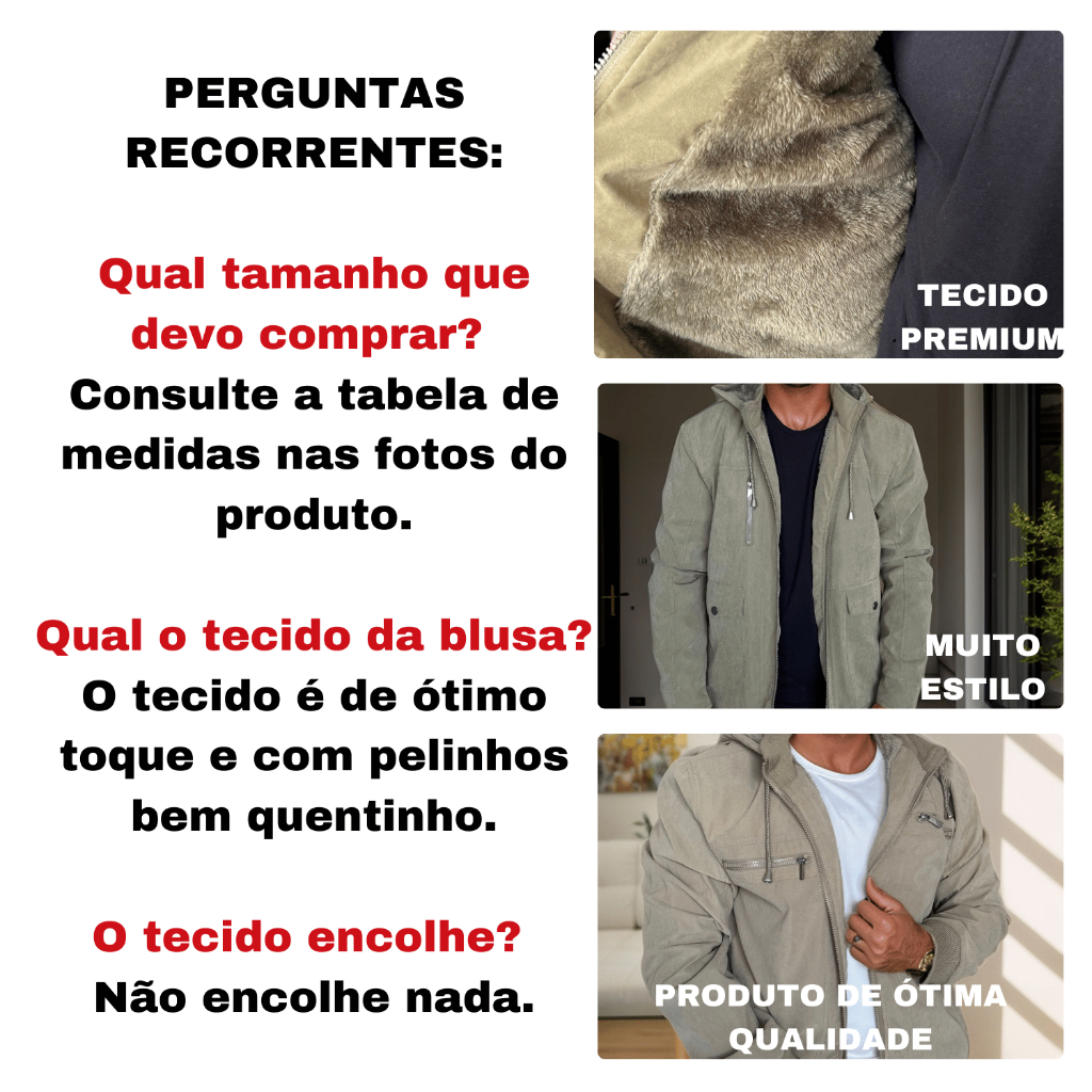 Casaco Corta Vento Jaqueta Masculina Sarja Impermeável