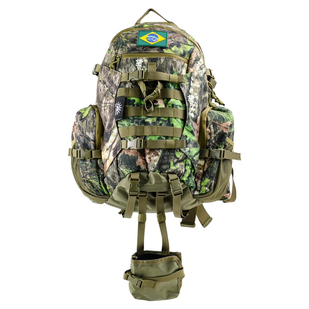 Mochila de Caça Tatica Militar Impermeável 40 Litros Material Silencioso,com Capa à Prova d'água